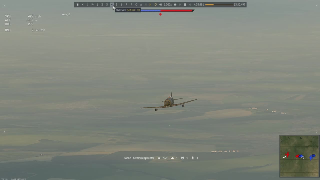 War Thunder x4 bomb drop