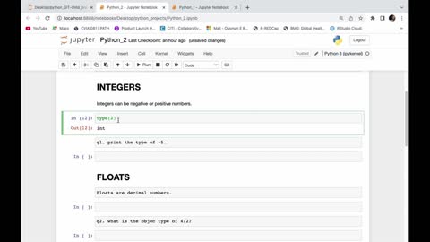 What is an Integer data types in python