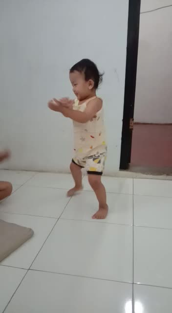 cute dancing child