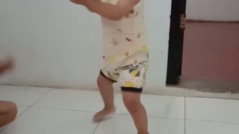 cute dancing child