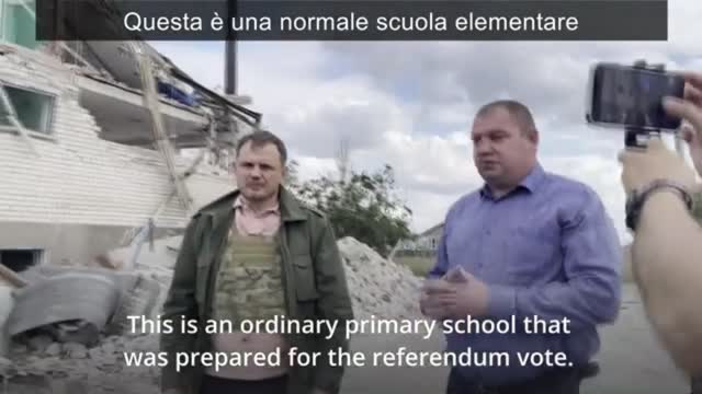 DONBAS ESCLUSIVA: bombardamenti nei territori occupati durante referendum. Fuori dal Virus n.357.SP