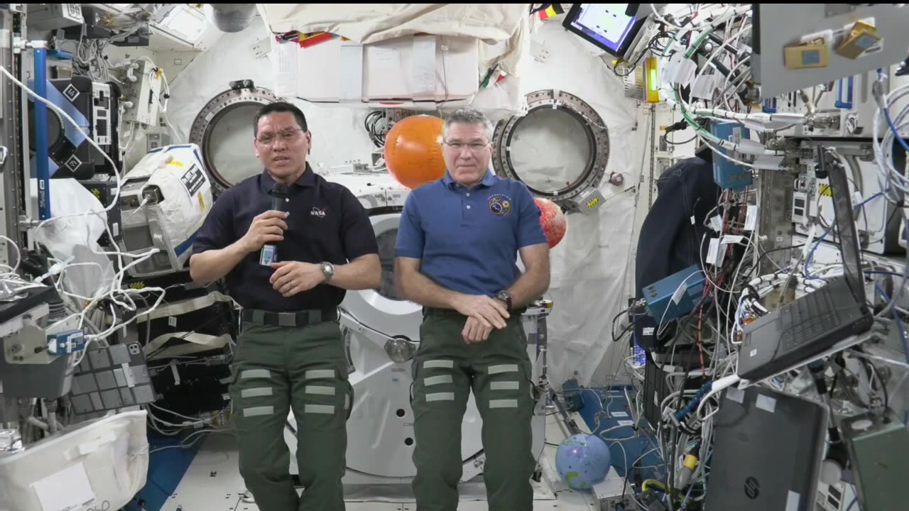 Expedition 69 space station crew answers galveston, texas, studen question