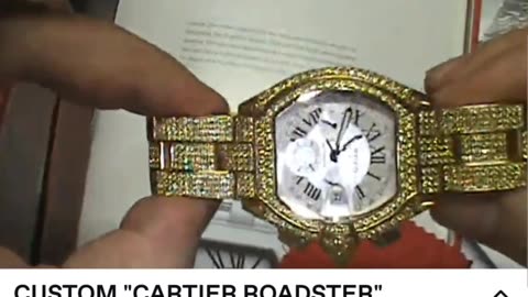 🍋 CARTIER ROADSTER: FULL LEMONADE ( YG W/CANARY DIAMONDS)