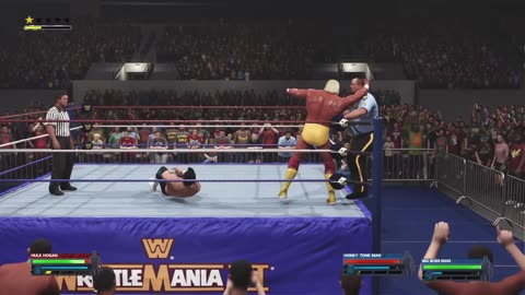 Handicap Match | Hulk Hogan VS Honky Tonk Man & Big Boss Man - WWE 2K24