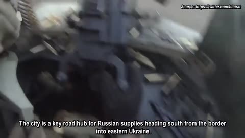 Ukraine War - Ukrainian Forces Storm Russian Held Village • Humvee Machine Gunner Helmet Cam