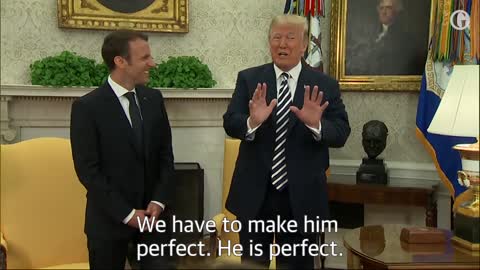 Five touching moments between Donald Trump and Emmanuel Macron