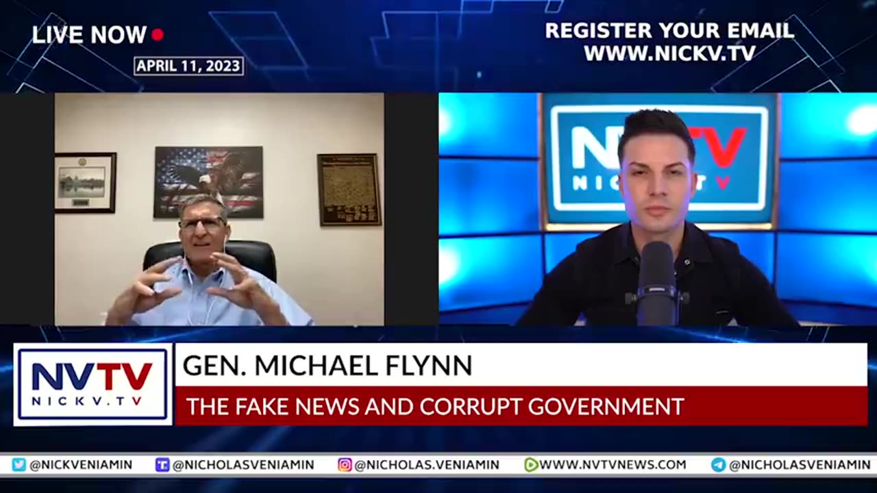 Nicholas Veniamin discusses "TRUMP & THE FAKE NEWS MEDIA" with Gen. Michael Flynn