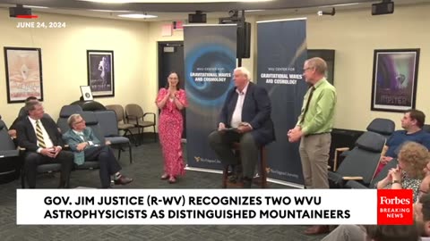 West Virginia Governor Jim Justice Recognizes Two WVU Astrophysicists As Distinguished Mountaineers