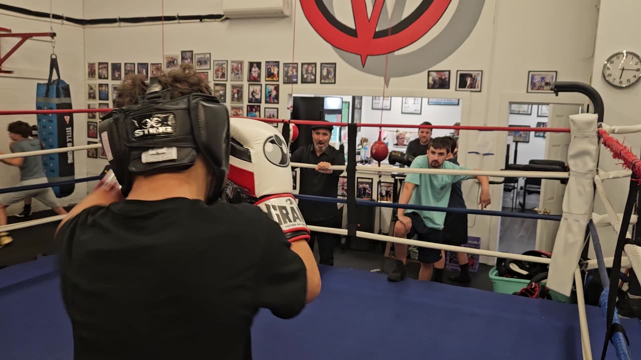 Joey sparring Jimmy 2. 9/3/24