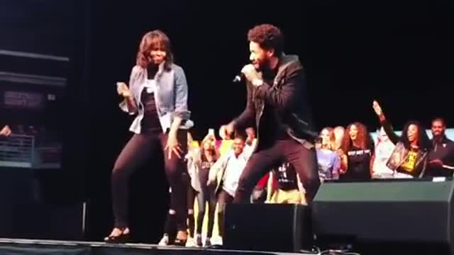 Video of Michelle Obama Dancing with Jussie Smollett Is Turning Serious Heads