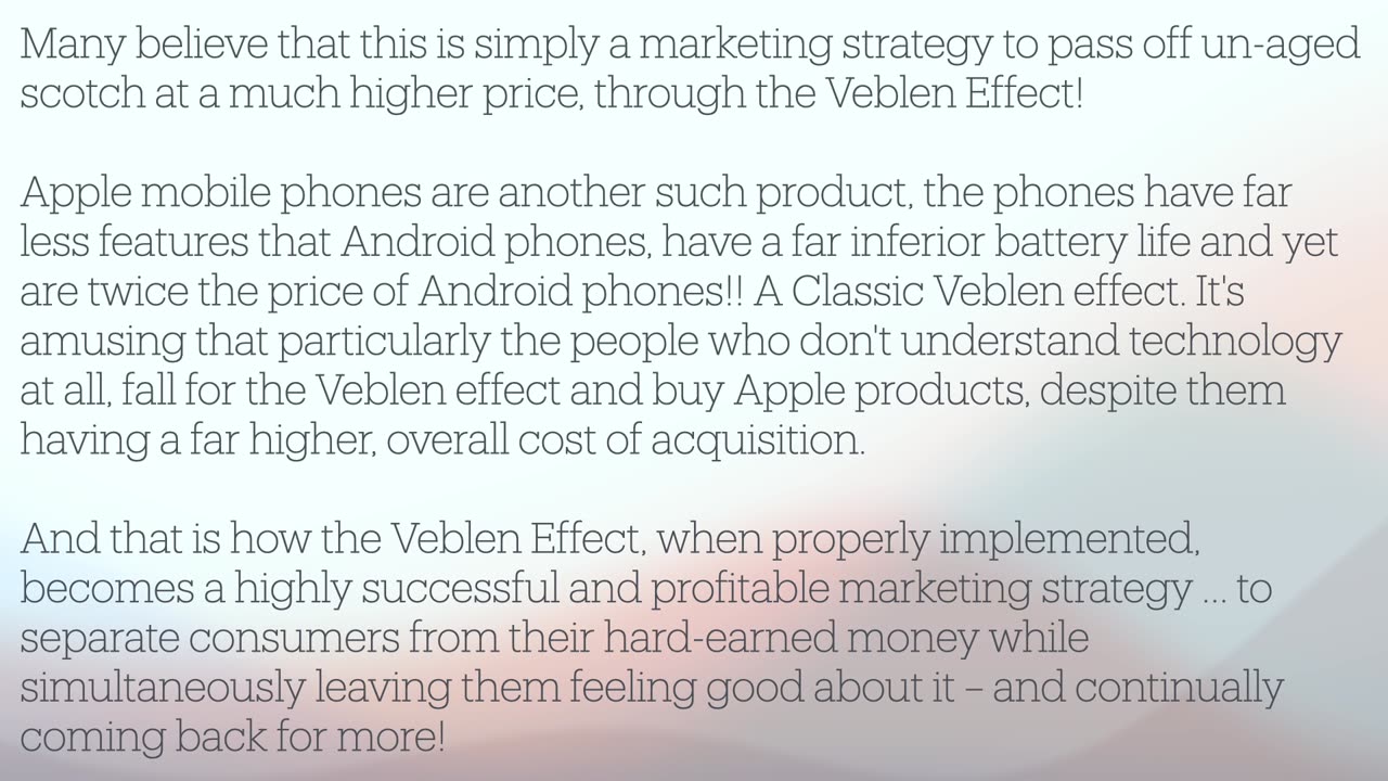 Veblen Effect