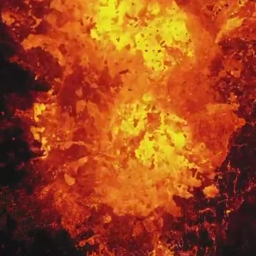 Aerial footage of the Iceland Volcano