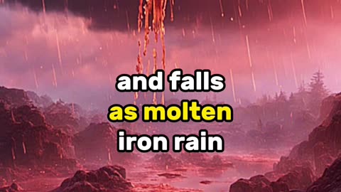 Molten iron rain on this planet