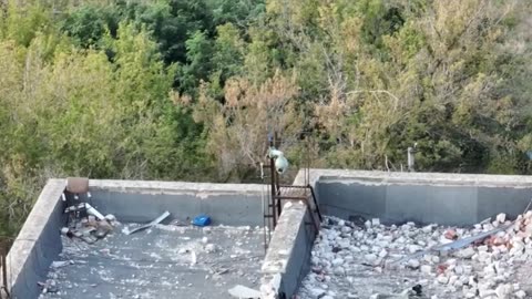 Destruction of Ukrainian Armed Forces surveillance equipment in Avdeevka using FPV drones