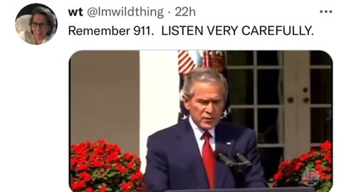 BUSH ADMITS IT WAS BOMBS ON 9/11, NOT PLANES !