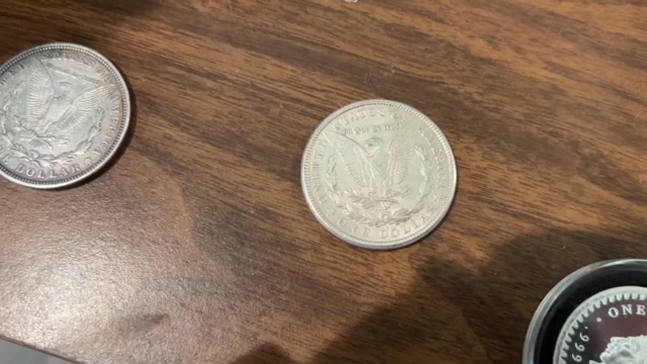 1960 Diez Pesos plus 1921 Morgan and Peace Dollars #silvercoins #collectibles