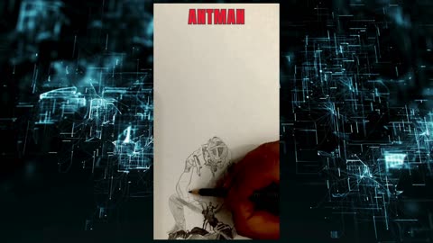 Antman timelapse drawing video