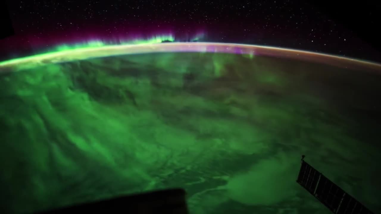 NASA view of Earth from space, sounds of silence