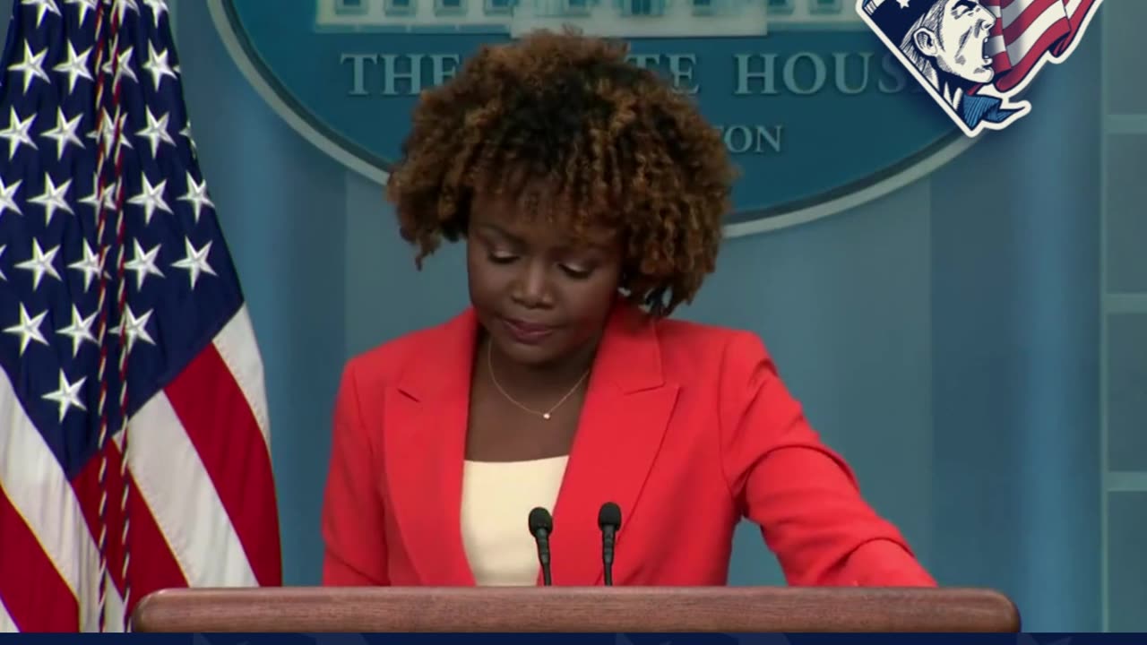 Karine Jean-Pierre is defending Biden's actions