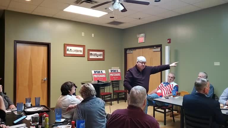 Brian K Pritchard speaks at the Liberty Tea Party Meeting