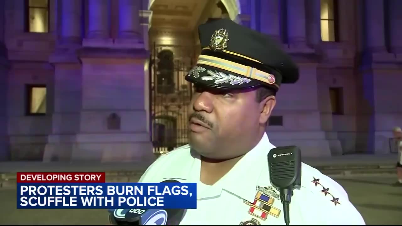 SHOCKING: Anti-Israel Protestors Burn US Flags In Philadelphia On July 4th