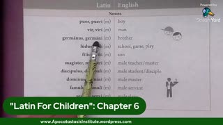 "Latin For Children": Chapter 6