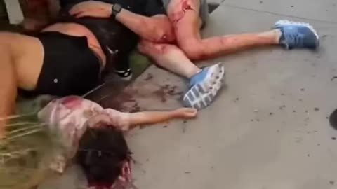 GORE CLIP from Allen, Texas outlet mall shooting (No Sound)