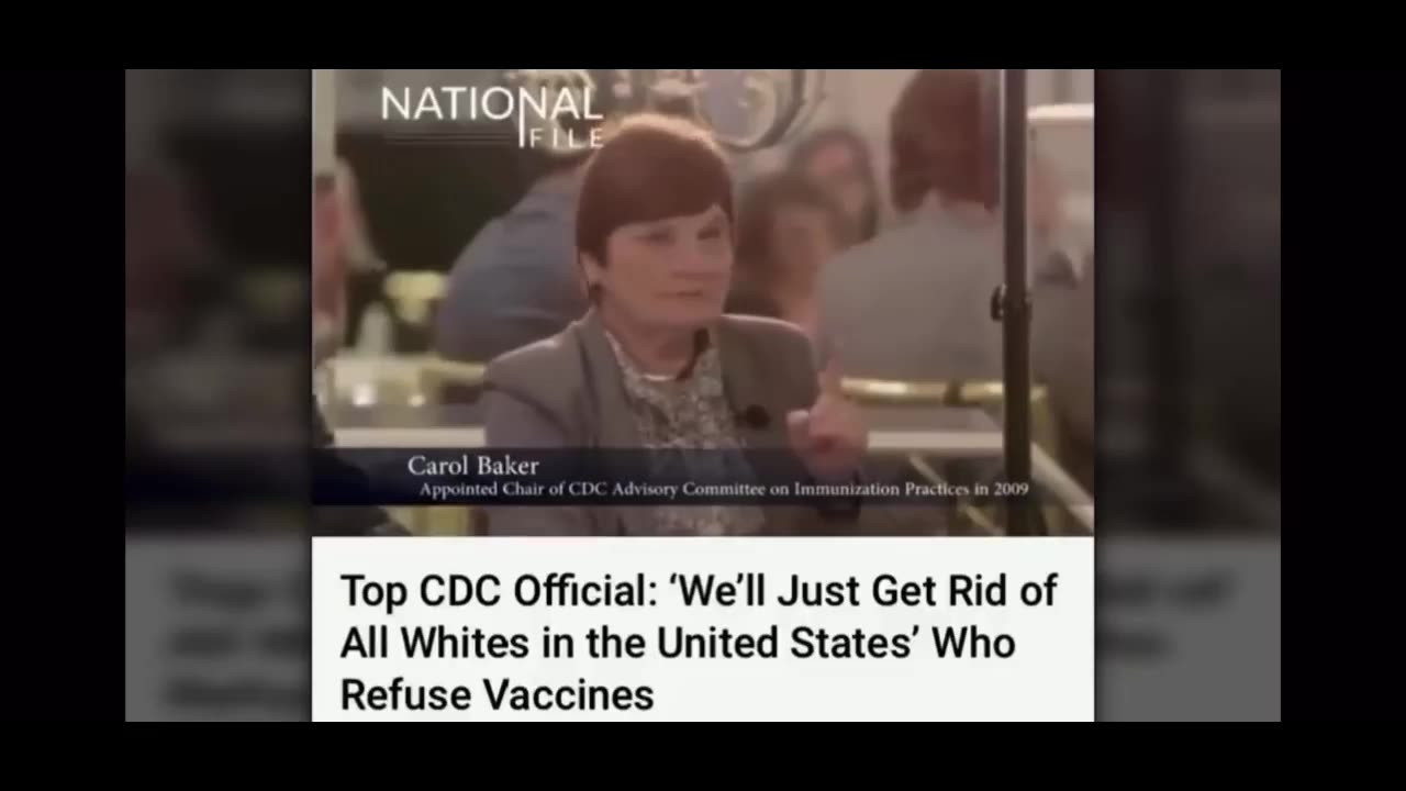 To CDC Official - "We'll Just Get Rid Of All Whites That Refuse Vaccines"