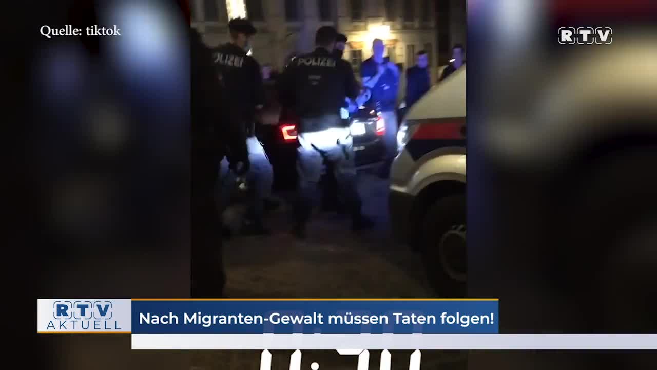 Migration Ausschreitung Linz Österreich