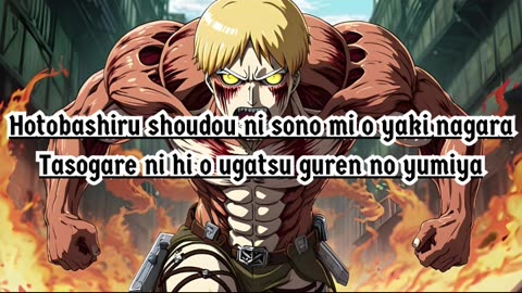 [Butters sings/AI Cover] Attack on Titan/Shingeki no Kyojin S1 OP Linked Horizon - Guren no Yumiya