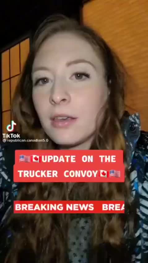 10 thousand US Truckers are estimated trying to cross the border!
