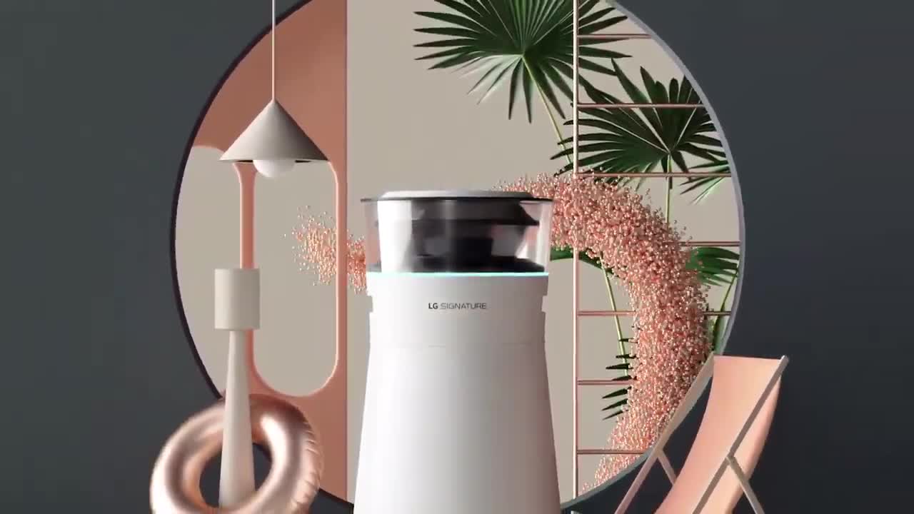 LG SIGNATURE AirPurifier - Freshness blooming in a verdant oasis (Collaboration with PeterTarka)