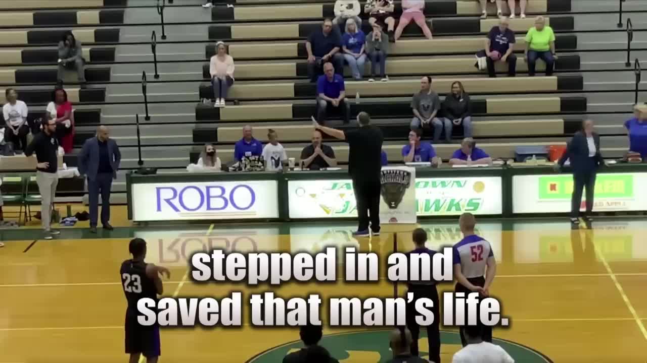 Basketball Player Saves Referee’s Life During a Game