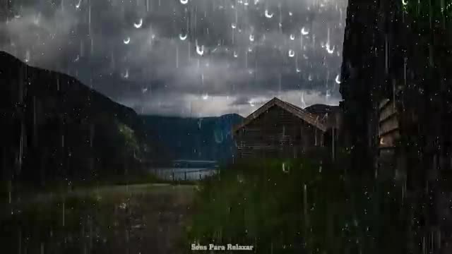 Rain and thunder sound