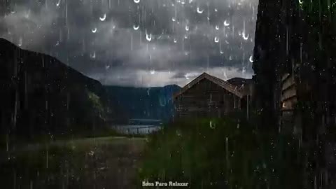 Rain and thunder sound