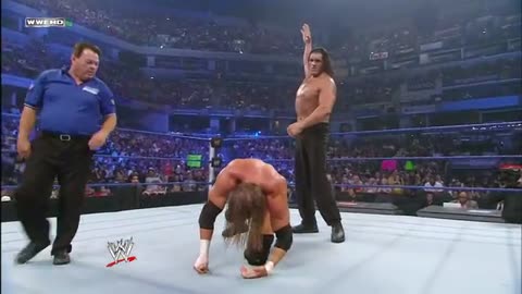 WWF fight Great khali with triple h fight