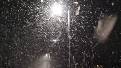 Intense Snowfall Longyearbyen (Svalbard), November 2018