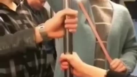 Prank on the train