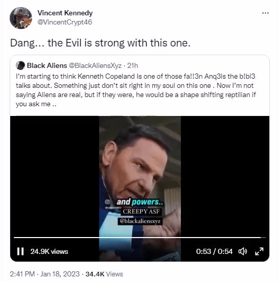 Demonic Kenneth Copeland Defends The Indefensible