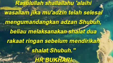 Rasulullah shallallahu 'alaihi wasallam jika mu'adzin telah selesai mengumandangkan