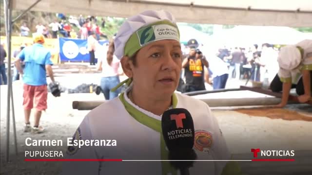 Celebran el Día Internacional de la Pupusa con un nuevo récord mundial en El Salvador