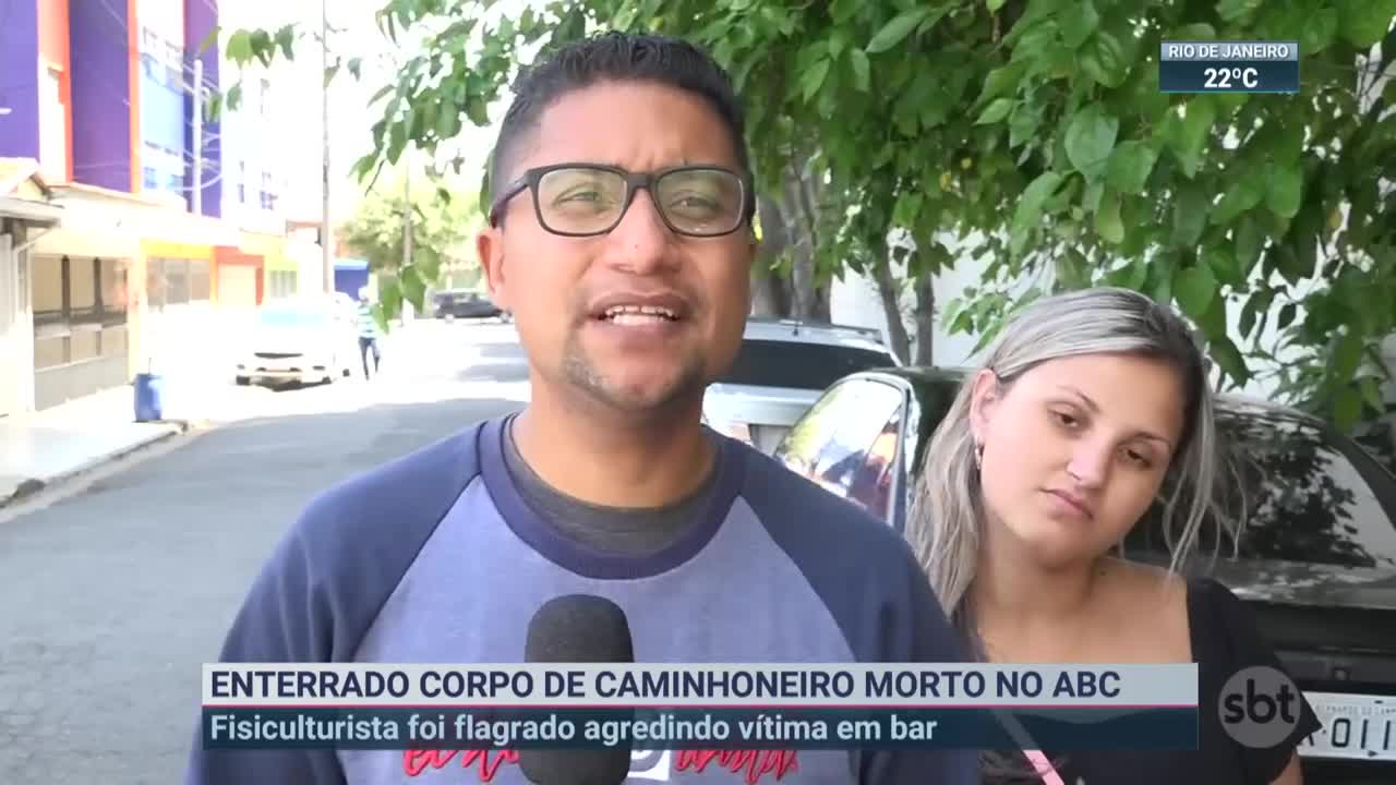 Caminhoneiro morre após ser agredido por fisiculturista | SBT Brasil (19/11/22)