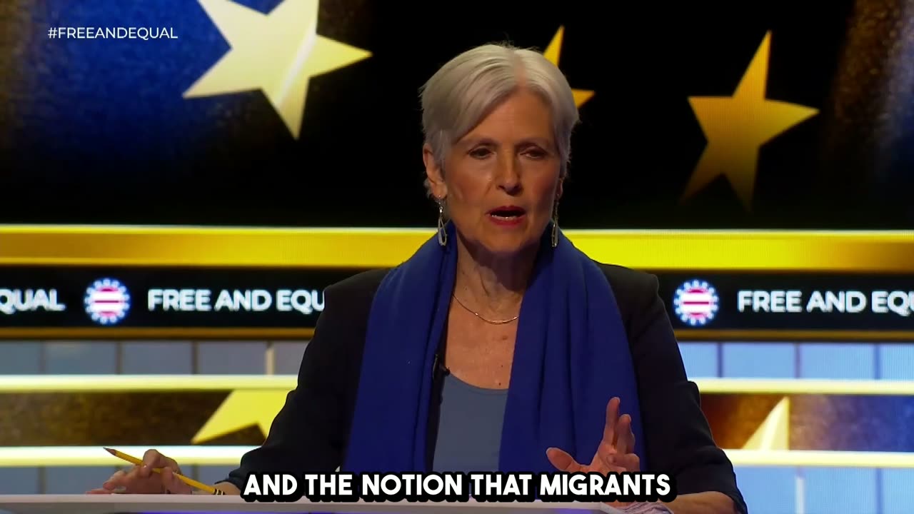 Jill Stein Discusses Immigration Crisis Solutions at Free and Equal Debate