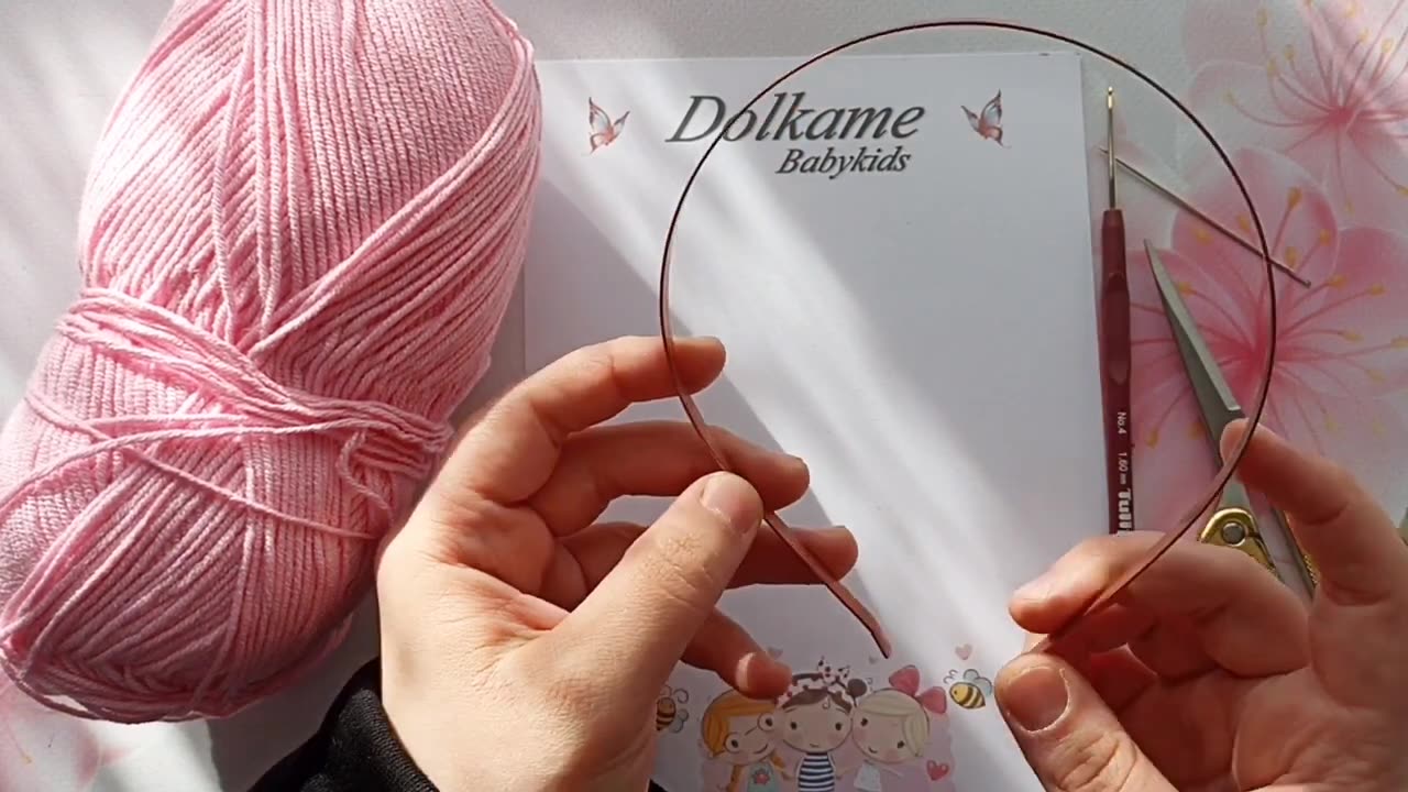 crochet hair ring toturial