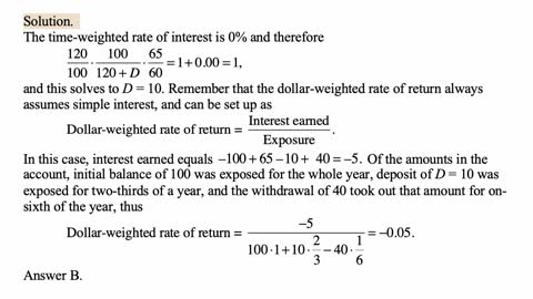 Exam FM exercise for March 26, 2022