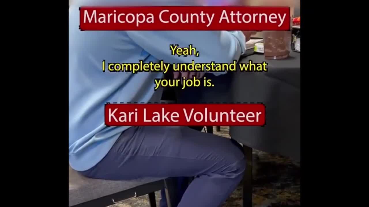 WOW!!! Maricopa County Attorney Curses Out Kari Lake Volunteer