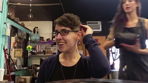 woman pixie cut