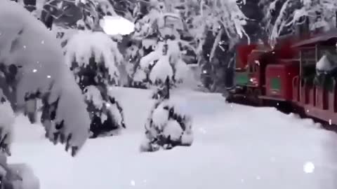 A magical winter train