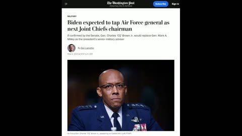 President Joe Biden has decided to nominate Air Force General Charles Q. Brown Jr.
