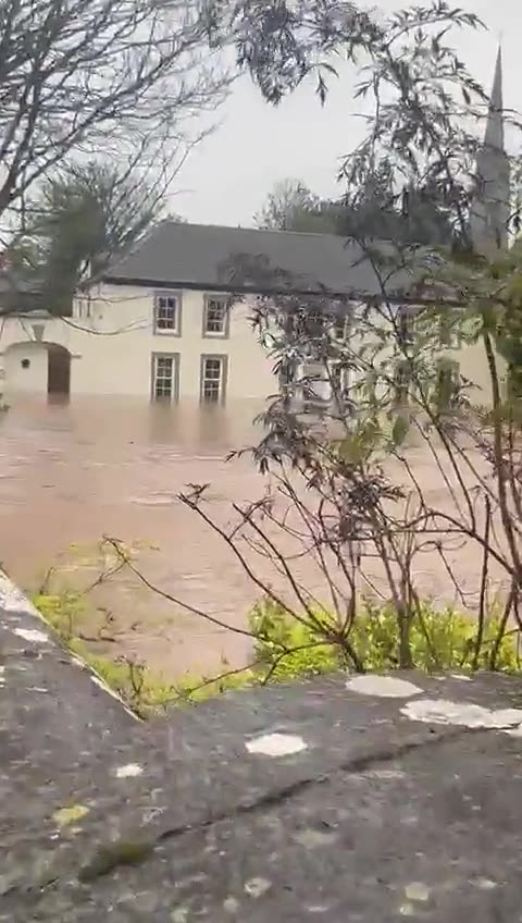 More video footage Heavy floods due to extreme rain fall in the Midleton town of Cork, Ireland